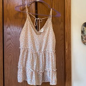 Sheer flowy summer shirt